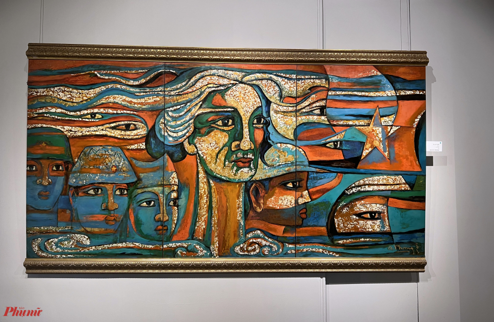 Họa sĩ vẽ mừng ngày thành lập Quân đội Nhân dân Việt Nam