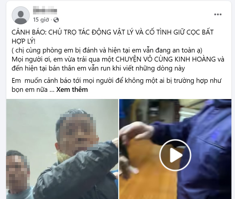 Hà Nội: Công an xử lý vụ nữ sinh tố bị chủ nhà trọ đánh, đòi tiền khi chuyển phòng- Ảnh 1.