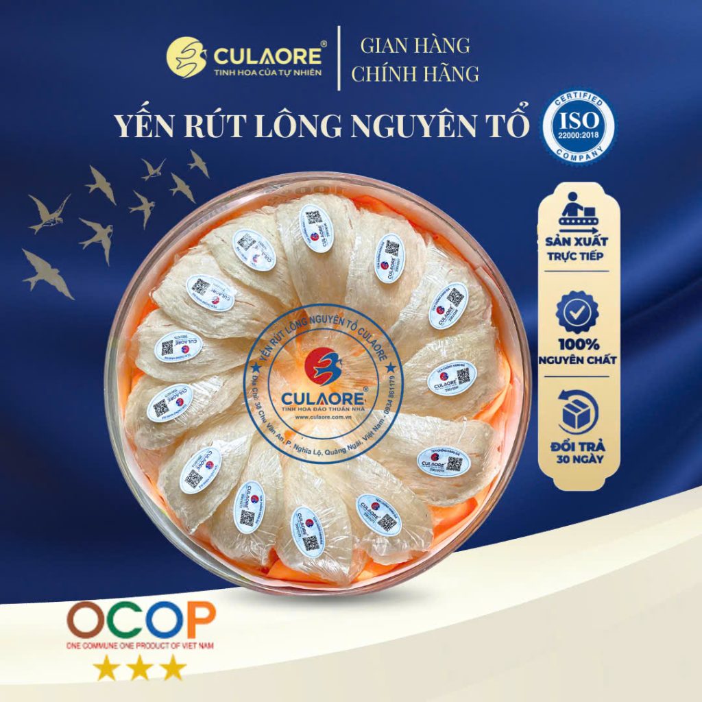 YẾN RÚT LÔNG NGUYÊN TỔ