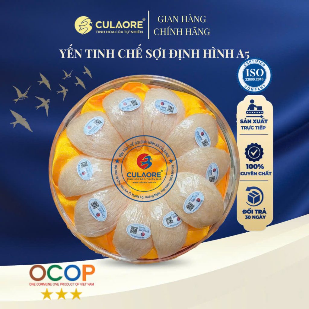 YẾN TINH CHẾ SỢI  ĐỊNH HÌNH A5